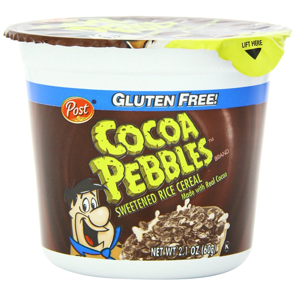 Post Cocoa Pebbles Breakfast Cereal, Chocolate, 2.1 Oz, Cup Walmart