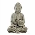 thumbnail image 3 of Blessing Buddha Statue: Solid Durable Stone Statue with Distressed Texture. Perfect Home Design & Sealed for Outdoor Use. Handcrafted USA. (Antique/Gray), 3 of 4