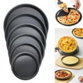 thumbnail image 3 of 5-10 Inch Non-Stick Pizza Trays Steel Baking Tool Pizza Pan Oven Tool 6-Inch, 3 of 10