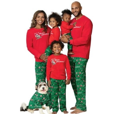 

Sunisery Family Matching Christmas Pajamas Set Xmas 2PCS Dad Mom Kids Sleepwear Nightwear PJs Outfits