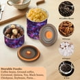 thumbnail image 6 of Halloween Purple Spider Airtight Coffee Bean Canister 17oz Food Storage Containers with Lids For Gournd, Tea, Sugar, Flour, Rice, Cereal, Candy Cookie Jar, 6 of 8