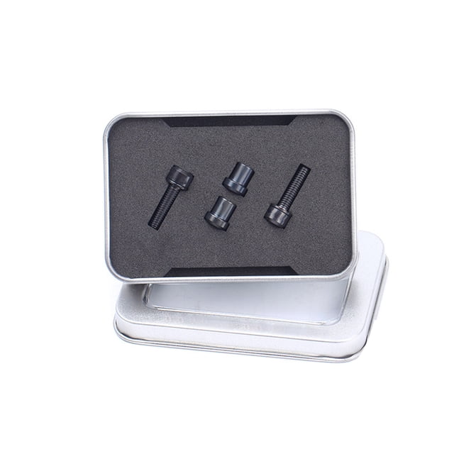 Toystoory Tornillos para vástago de bicicleta, tuercas, componentes de fijación, ajuste profesional para ciclismo, juego de sujetadores para manillar de Ciclismo Negro Toystoory OD025842-02