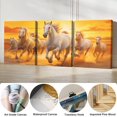thumbnail image 4 of Hieng 3Pieces Animal Canvas Wall Art Decor Set Modern Giclee Artwork Painting Abstract Colorful Horses Wall Art for Living Room Home Decoration Unframed, 4 of 6