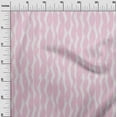 thumbnail image 2 of oneOone Viscose Jersey Fabric Abstract Stripe Ikat Print Sewing Fabric BTY 60 Inch Wide, 2 of 5