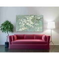 thumbnail image 2 of Epic Graffiti 'Dogwood in Spring on Blue' by Danhui Nai, Canvas Wall Art, 60"x40", 2 of 2