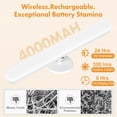 thumbnail image 4 of Luces inalámbricas para tocador cambk, 2 piezas, 28 cm, LED recargables, 4 of 8