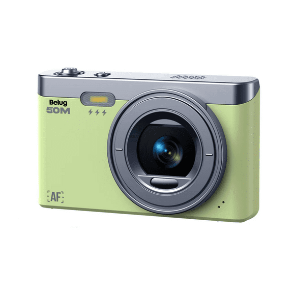 Cámara Digital 50mp 2k Autofoco Principiante, 32gb Belug Verde