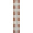 thumbnail image 5 of JONATHAN Y TUSCAN SUN 2 x 8 Runner Rug, Sabine Traditional Farmhouse Bold Gingham - Salmon/Cream, TSN203A-28, 5 of 8