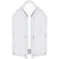 thumbnail image 5 of Southern Enterprises Archlyn Trifold Scalloped Vanity Mirror in White, 5 of 13