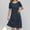 B171 Navy womens summer dresses clearance under $5, variant on Women Dresses under $10! Xqxayjr Women Summer Plus Size Midi Tshirts Sundress Short Sleeve Cotton Linen Flowy Swing Aline Homecoming Dresses Crewneck Going Out White Funaral Dresses