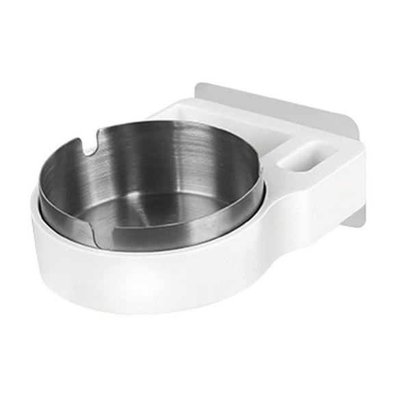 Bdday Bathroom Storage Bins Stainless Steel Ashtray Bathroom Ashtray Wall Mounted Fixed Ashtray Suitable for Father'S Day Buddys Bathroom Essentials