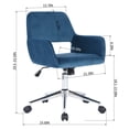 thumbnail image 3 of Silla De Oficina Silla de Escritorio Azul FurnitureR Moderno, 3 of 5