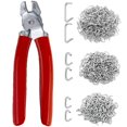 thumbnail image 1 of Juego de anillos para cerdos LonlyEagle, 300 unidades, con alicates doblados para jaulas de animales, 1 of 6