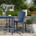 thumbnail image 3 of Wildridge Classic 3-Piece 36" High Counter Set, Patriot Blue - Outdoor Weather Resistant Recycled Plastic Furniture for Patio, 3 of 6