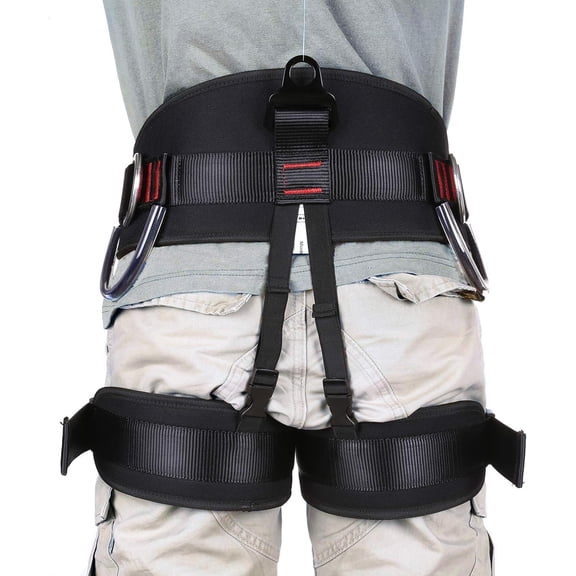 Adjustable Thickness Climbing Harness Half Body Harnesses for Fire Rescuing Caving Rock Climbing Rappelling Tree Protect Waist Safety Belts