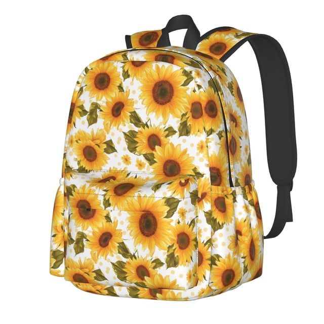 Disketp Modern Elegant Sunflower Mochila Escolar de Gran Capacidad y Peso Ligero, Mochila de Viaje Ideal para Escuela, Trabajo y Uso Diario, Cómoda y con Estilo
