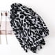 thumbnail image 3 of EeaseMX Bufanda larga de algodón para mujer, estilo chal, regalo, bufanda de leopardo, gris, 3 of 8
