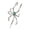 Green, variant on 2.4 Inch Spider Earring, Piercing Crawler Cartilage Pierced Earring for Women Men, Gothic Animal Halloween Holiday Festival Outfits, Clip On Earring for Various Outfit