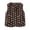 Orange, variant on Guluxicc Women's Fleece Polka Dot Vests Button Down V Neck Sleeveless Jackets with Pockets for Everyday Fall Winter Vests