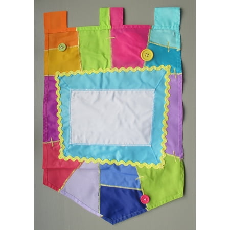 Any Occasion Applique Garden Flag Decorative Banner 11.5  x 18