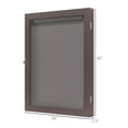 thumbnail image 3 of Homiyad 28" x 35" UV-Resistant Sports Jersey Frame Display Case, Brown, 3 of 8