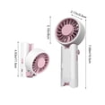 thumbnail image 3 of Weloille USB Foldable Portable Fan 1 Piece, with 1 USB Cable, Ultra Quiet 3 Speed Adjustable Cooling Fan, Lightweight Compact Storage Fan for Home Office Travel Camping Outdoor, 3 of 7