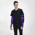 thumbnail image 5 of Goofa Purple Buffalo Plaid Pattern UV Sun Protection Arm Sleeves, UPF 50 Sports Cooling Arm Compression Sleeves for Men Women Teenager, 5 of 8