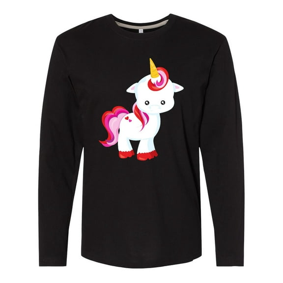 Inktastic Cute Unicorn, Little Unicorn, Magic Unicorn Long Sleeve T-Shirt