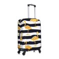 thumbnail image 3 of Bixox Washable Gold Flamingo Printed Luggage Cover, Fashion Suitcase Protector Fits for Large luggage, 3 of 8