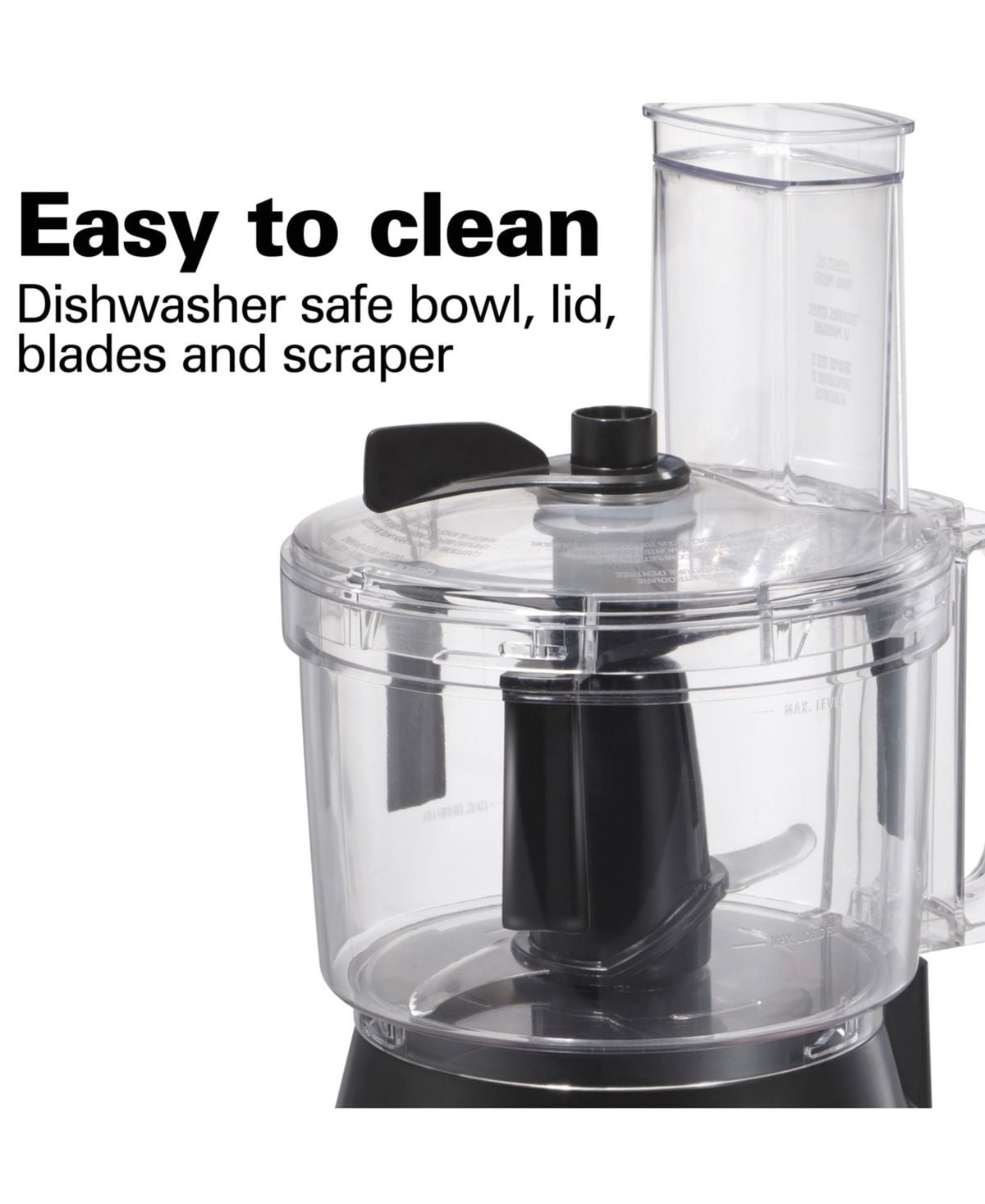 10-Cup Food Processor with Built-in Bowl Scraper and Large Feed Chute