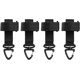 thumbnail image 1 of 4 piezas de correas de nailon con llavero, mosquetón, cinturón táctico, hebilla, gancho, cinturón colgante para mochila, Camping, senderismo, 1 of 5