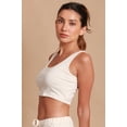 thumbnail image 2 of Women's Cottonique 2232 100% Organic Cotton Rib Bra Liner (Natural 4), 2 of 4