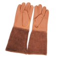 thumbnail image 1 of 1 par de guantes de jardinería de cuero, resistentes a espinas y cortes, guantes de trabajo de jardín tipo guantelete. L, 1 of 9