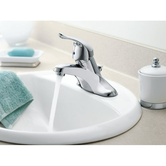 Moen L4601 Chateau Chrome one-handle low arc bathroom faucet (Not CA/VT Compliant)