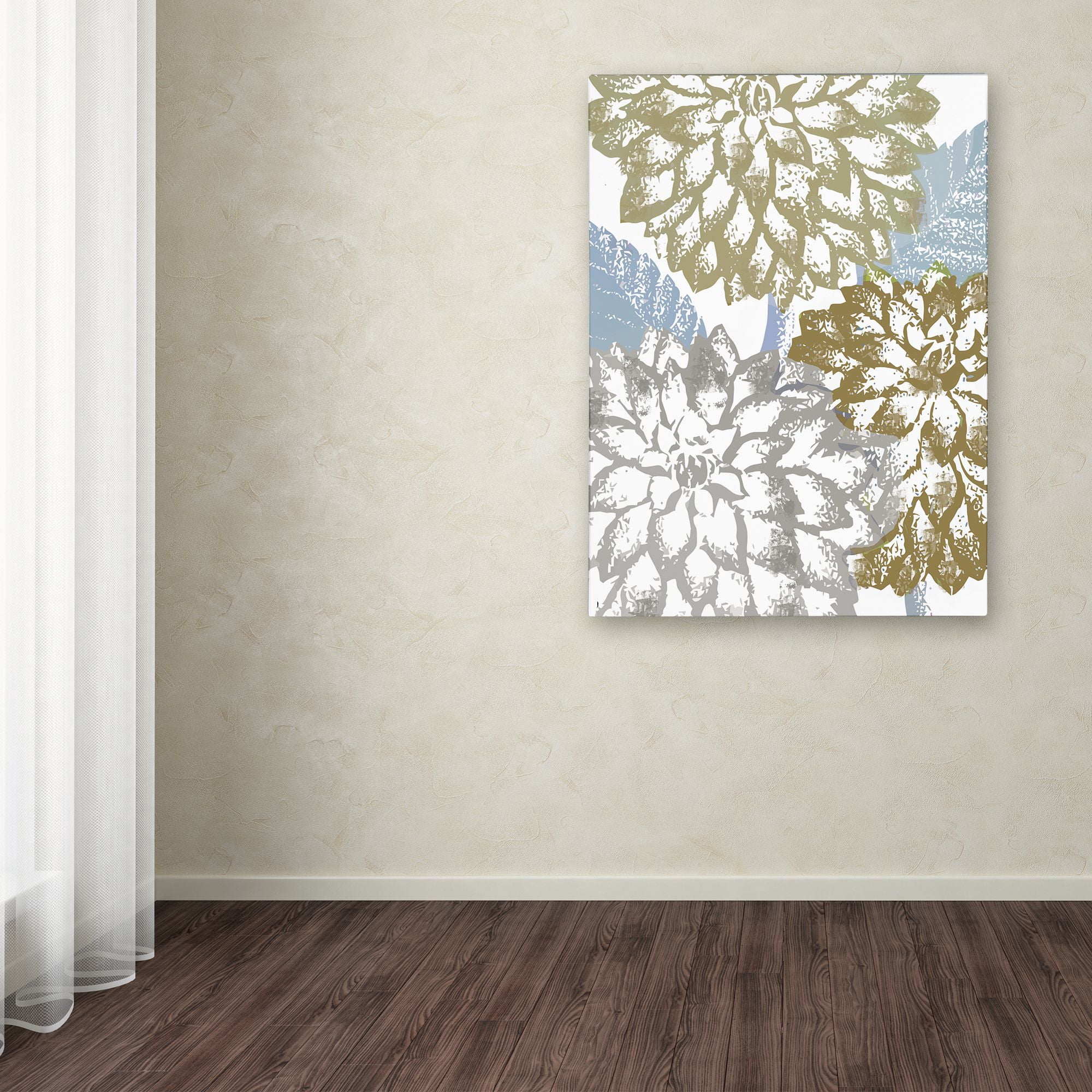 Trademark Fine Art "Sea Dahlias II" Canvas Art by Color Bakery