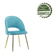 thumbnail image 6 of Porthos Home Batia Dining Chairs, Velvet Upholstery, Gold Metal Legs, 6 of 6
