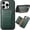 Green, variant on for Samsung A14 Crocodile Pattern Leather Phone Case, Classic Croc-printed Check Leather Magnetic Folio Flip ID Credit Card Holder Slot Back Cover Bag, Kickstand Support