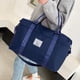 thumbnail image 4 of Bolso de lona unisex de moda Bolso de gimnasio con cremallera informal para hombres y mujeres (azul oscuro), 4 of 7