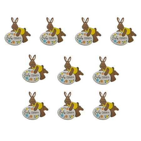 

TANGNADE Easter Decorative Wood Easter Rabbit Pendant Home Decorative Pendant Creative Diy Party Decoration