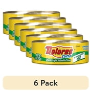 (6 pack) Dolores Tuna, Chunk Light Yellowfin Tuna in Vegetable Oil, 5 oz Can