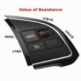 thumbnail image 4 of For Mitsubishi Outlander 2016-2018 Xpander steering wheel audio control button, 4 of 7