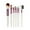 B, variant on Makeup Brush Set Synthetic Fiber Soft for Foundation Eyeshadow Application Durable Beauty Tool Kit