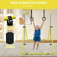 thumbnail image 6 of Gymnastics Bar for Kids,Adjustable Height Gymnastic Horizontal Bars with Bear Rings,Folding Junior Training Kip Bar for Kid Gymnasts, Child, Girl, Boy,Yellow, 6 of 9