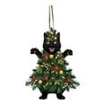 thumbnail image 2 of Colgante de Navidad,Decoraciones colgantes de Navidad Adorno de gato,Colgante de Navidad Adorno colgante con cordón,Espejo retrovisor del coche Accesorios para colgar Fácil de colgar,Regalo, 2 of 8