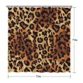 thumbnail image 5 of Orange and Brown Leopard Pattern Shower Curtain 72"x72" ,Bathroom Decorative Shower Curtains Set with 12 Hooks,Modern Waterproof Washable Shower Curtain, 5 of 6