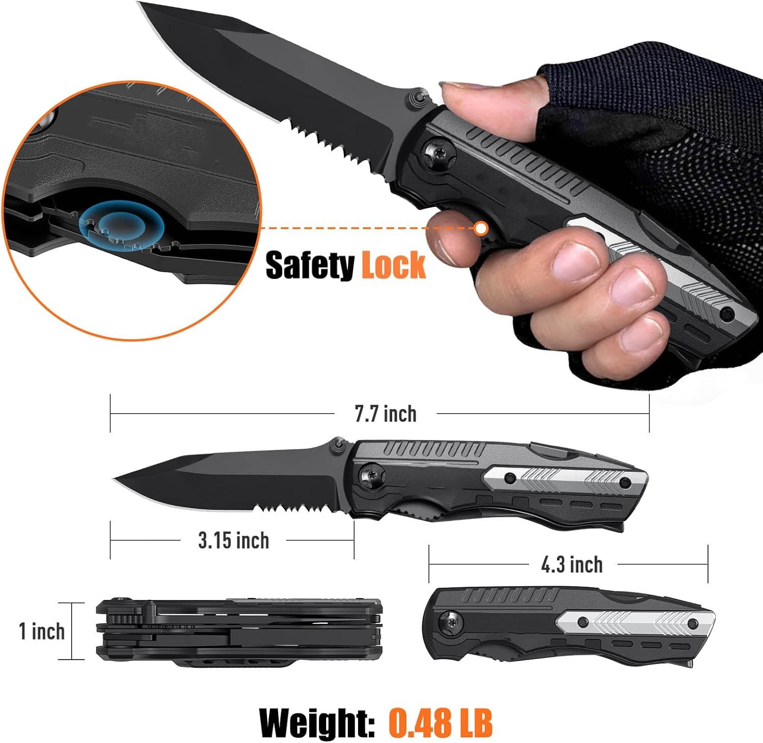 Pocket Knife Multitool, Gifts for Men, Fathers Day Gifts, Birthday Gift, Cool Gadgets, Camping Essentials