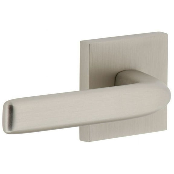 Viaggio Qadbll_Psg_238_Lh Quadrato Left Handed Solid Brass Passage Door Lever Set - Nickel