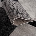 thumbnail image 5 of 2â€™ x 15â€™ Gray Geometric Blocks Runner Rug, 5 of 5