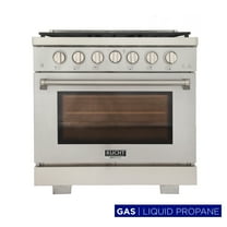Professional 36-in Propane Gas Range in Stainless Steel with True Simmer Burners