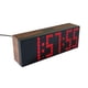 thumbnail image 5 of Reloj de escritorio de pared con despertador digital LED gigante de 6 dígitos (rojo, versión de 6 dígitos), 5 of 5